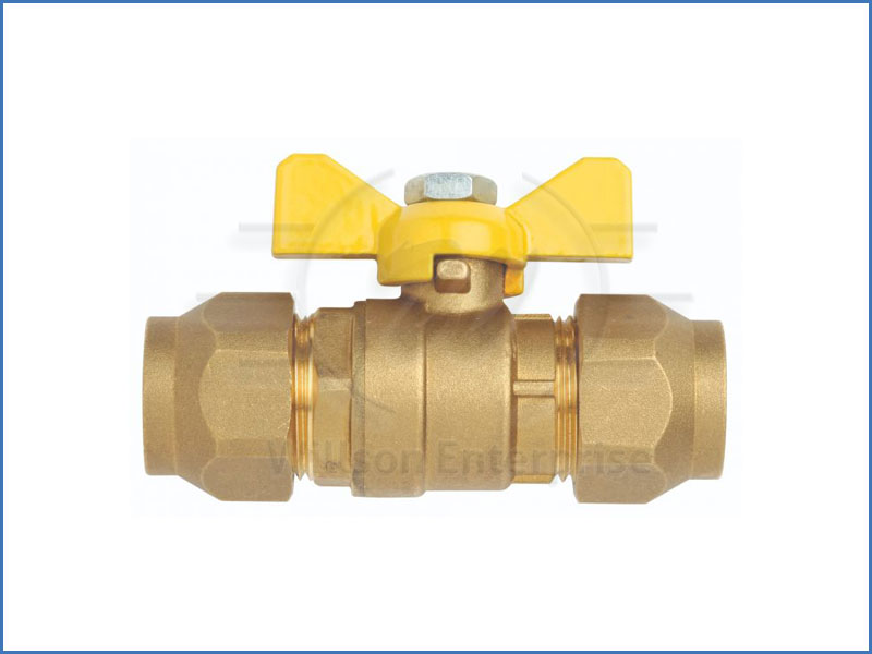 Brass Butterfly Handle Gas Valves